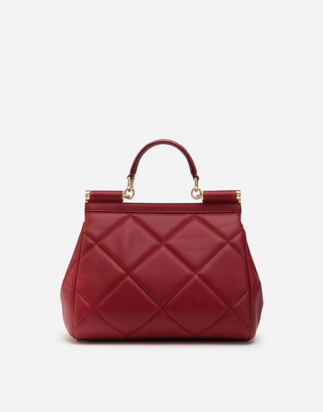Medium Sicily bag in aria matelassé calfskin