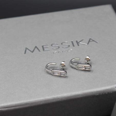 أقراط ميسيكا فضي