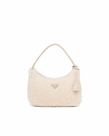 Re-Edition 2000 shearling mini-bag