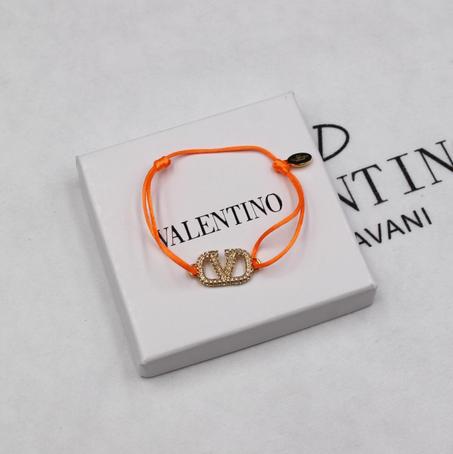 VLOGO SIGNATURE BRACELET IN COTTON AND CRYSTAL