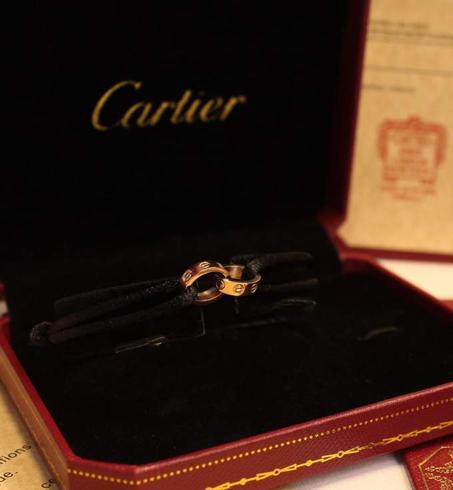 Cartier black and rose gold bracelet
