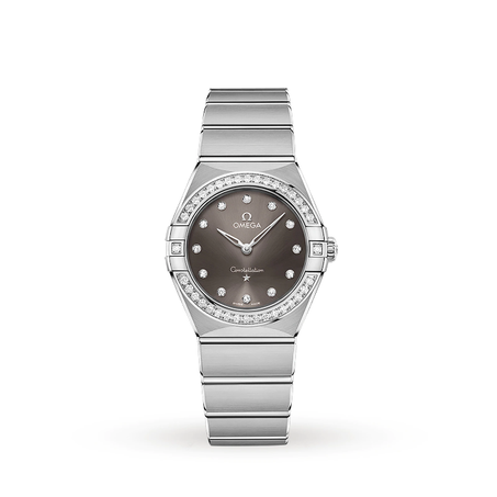 OMEGA CONSTELLATION ALL SILVER-BLACK