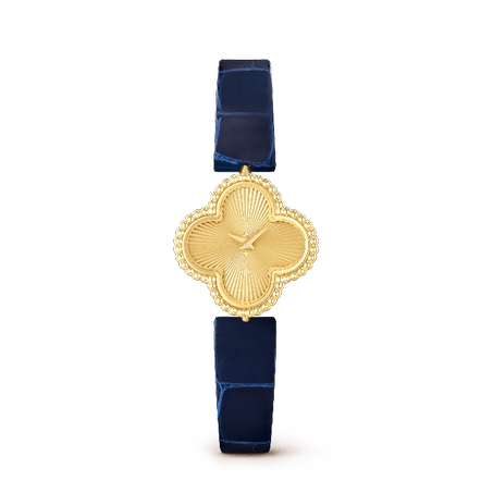 Van Cleef Sweet Alhambra watch Gold-Blue