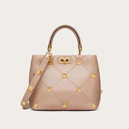 SMALL ROMAN STUD THE HANDLE BAG IN NAPPA