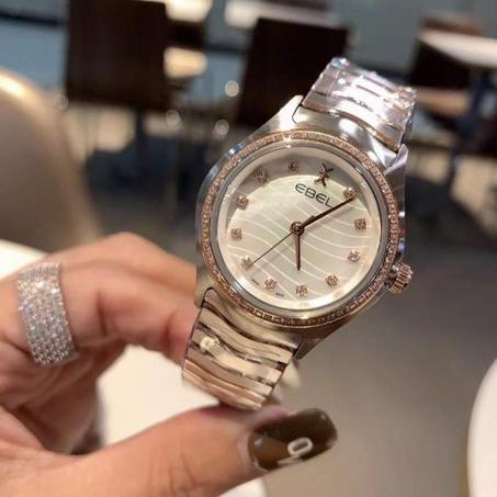 EBEL WAVE WHITE-SILVER - DIAMOND