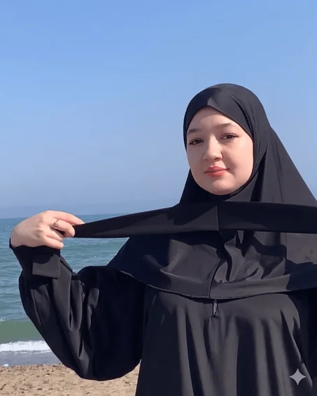 Burkini chahinaz ، خفيف، مريح، ومقاوم للماء