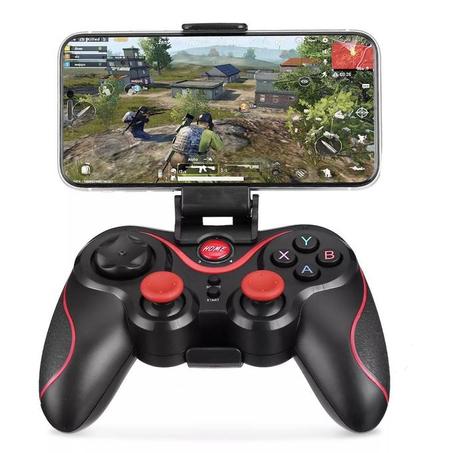 Manette sans fil Bluetooth 3 en 1 pour téléphone contrôleur de jeu gaming pour iOS / Android / PC / PS3 / PS4 avec support téléphone