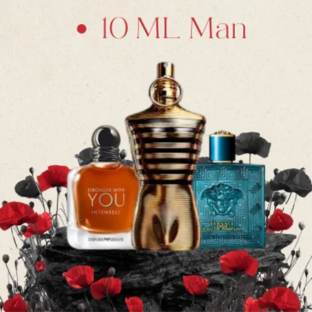 10 ml you intesly + 10 le male elixir + 10 ml versace eros