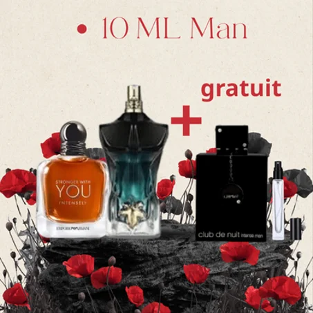 10 ML YOU INTESLY + LE BEAU LE PARFUM + CLUB DE NUIT GRATUIT
