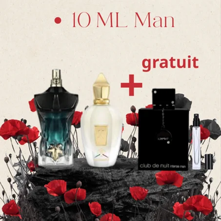 10 ML LE BEAU LE PARFUM + XERJOF NAXOS + CLUB DE NUIT GRATUIT