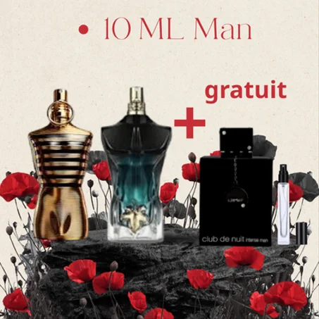 10 ML LE MALE ELIXIR + LE BEAU LE PARFUM + CLUB DE NUIT GRATUIT