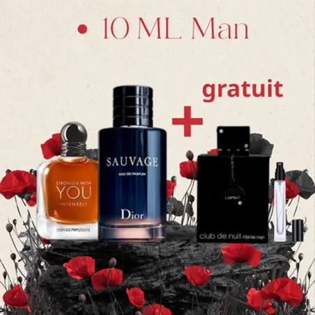 10 ML YOU INTESLY + SAUVAGE + CLUB DE NUIT GRATUIT