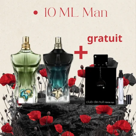 10 ML LE BEAU PARADISE + LE BEAU LE PARFUM + CLUB DE NUIT GRATUIT