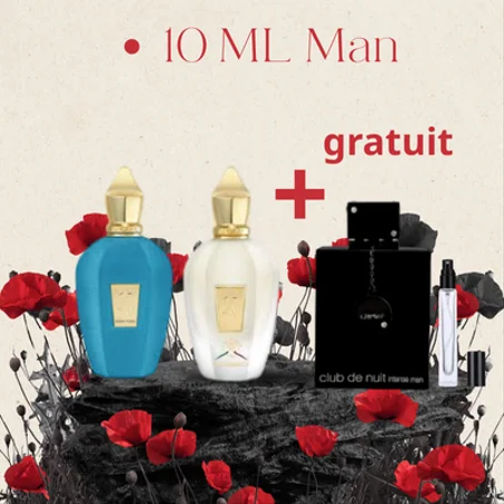 10 ML XERJOF NAXOS  + XERJOF ERBA PURA + CLUB DE NUIT GRATUIT