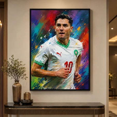 Tableau mural Football  Pop Art - Décoration salon chambre - Toile Canvas 1mx70 cm