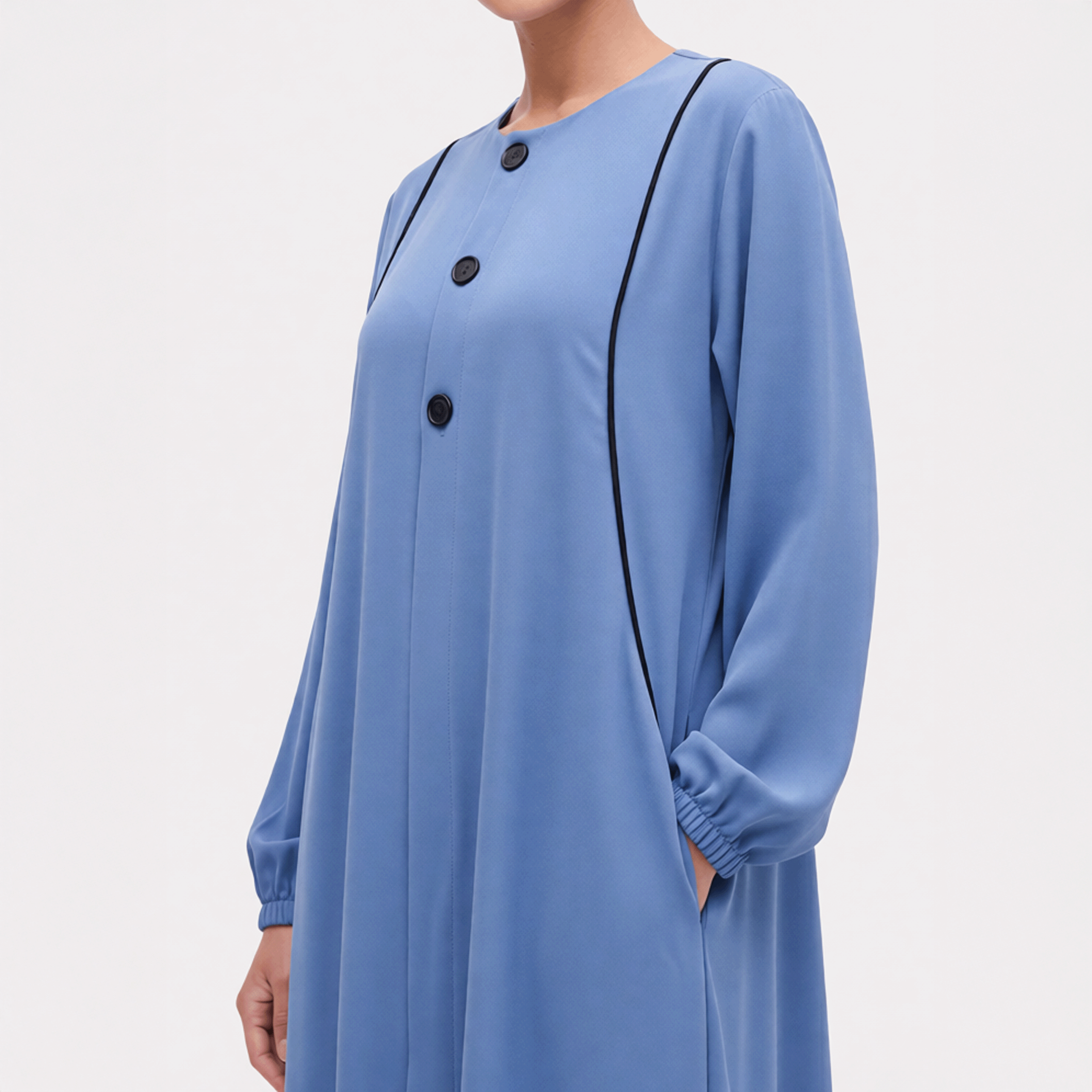 عبـــايـــة عصريـــة بـــأزرار - Djellaba Moderne à Boutons