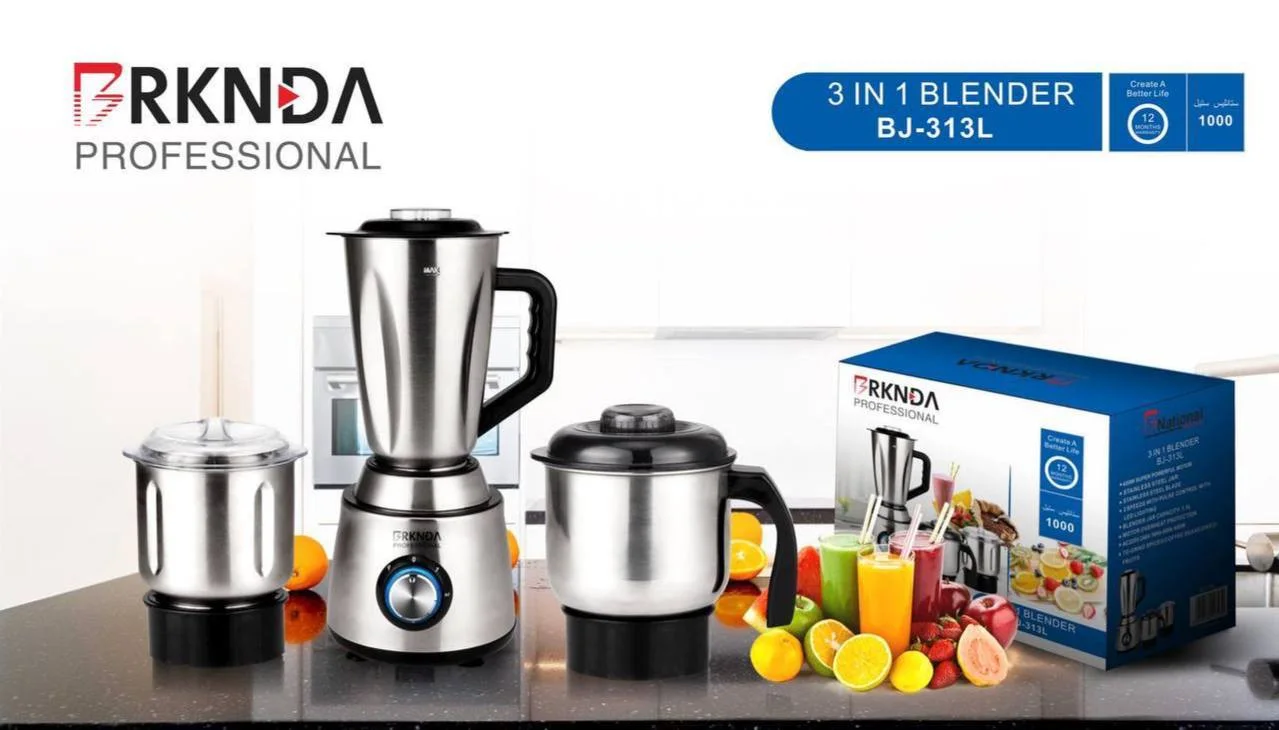 خلاط ستانلس ستيل  بالكامل 3in1 من B National