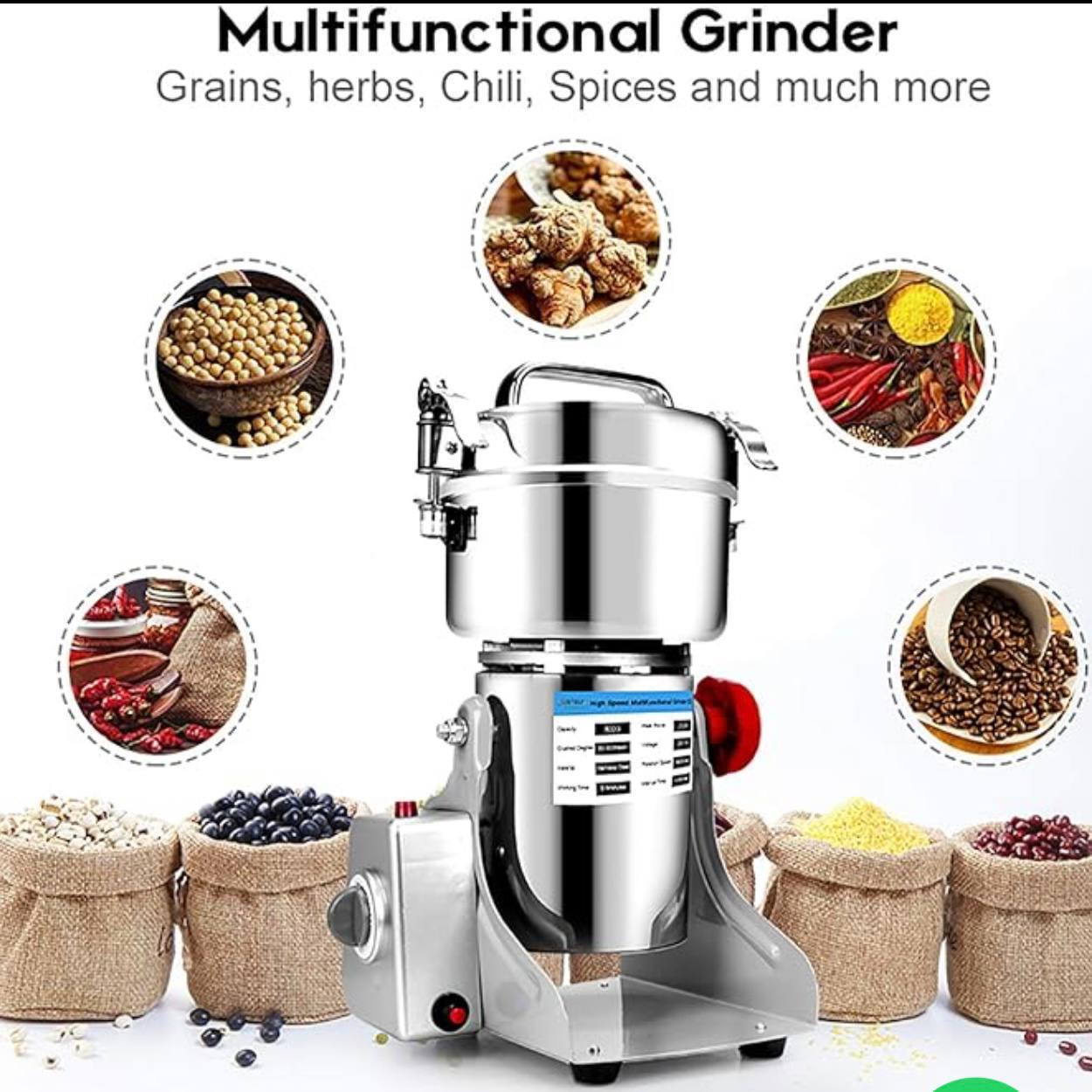 مطحنة الحبوب الكهربائية 1000 غم  من  RKNDA Professional