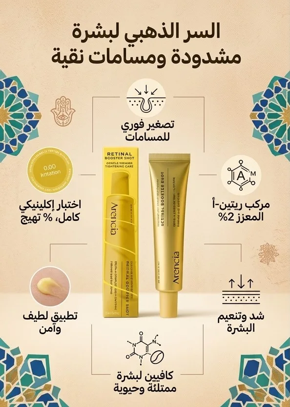 سيروم وكريم Arencia Retinal Booster Shot الكوري الأصلي (2% Retin-A)