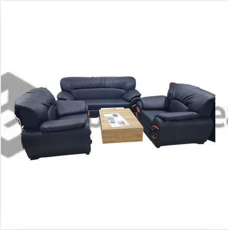 Salon 5 places simili cuire Grian de café