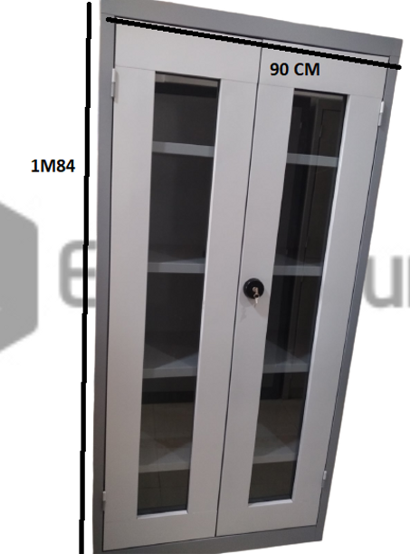 Armoire Bureau vitrée Métallique