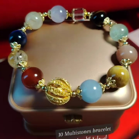 إسوارة الأحجار الطبيعية العشرة الراقية فوائد رائعة توازن و جمال