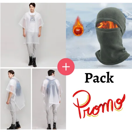 Poncho imperméable +  Cagoule