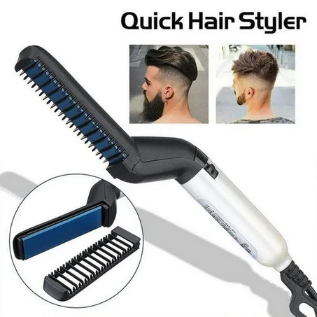 مشط حراري لتسريح اللحية و الشعر Straightener Comb