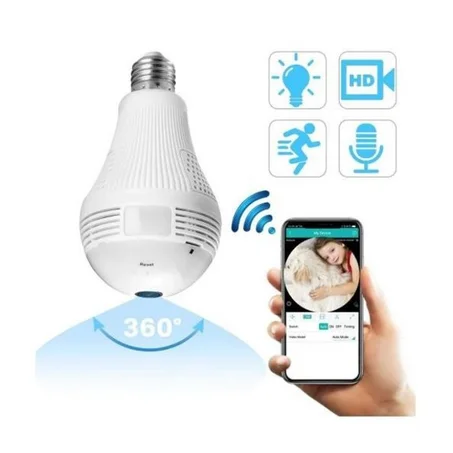 كاميرا 360 درجة على شكل مصباح Lightbulb Camera 360