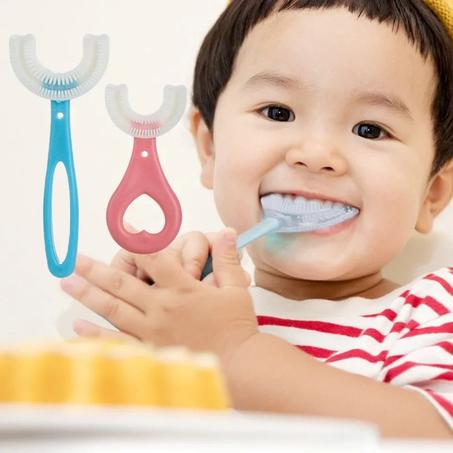 U Brosse à dents 360 ° en Silicone pour enfants
