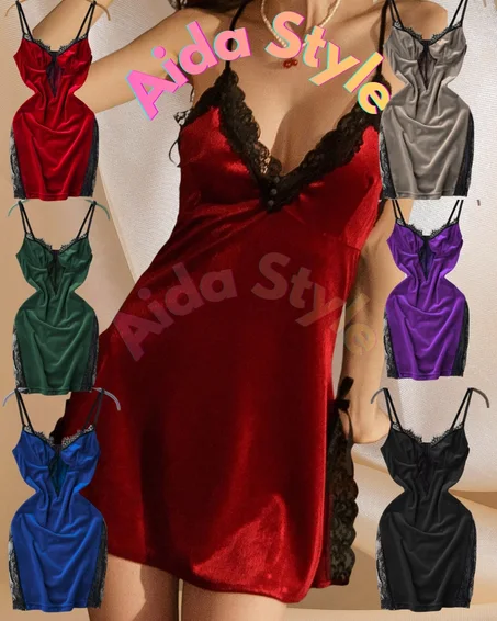 Robe de nuit en tissu fluide