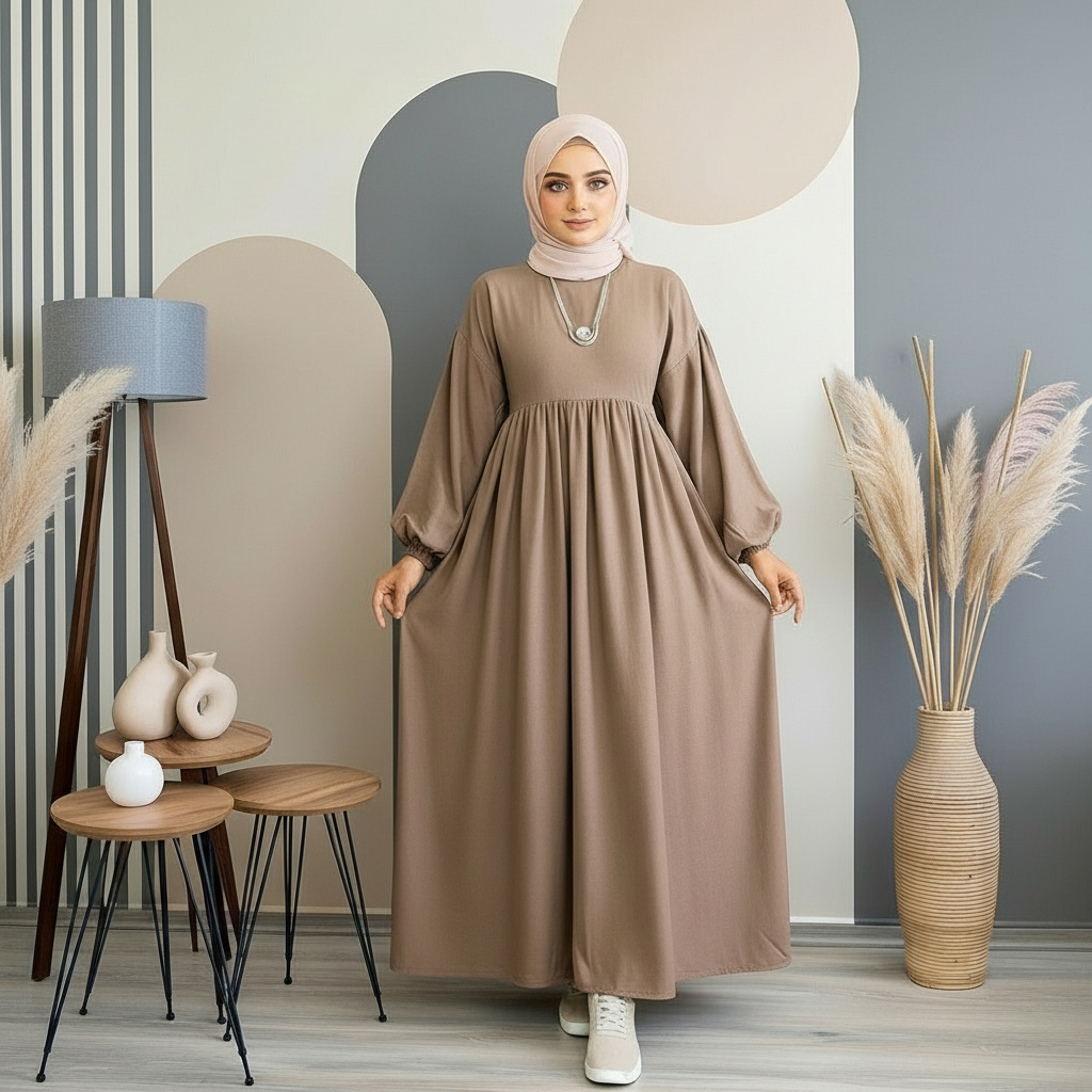 Robe en flanelle légère