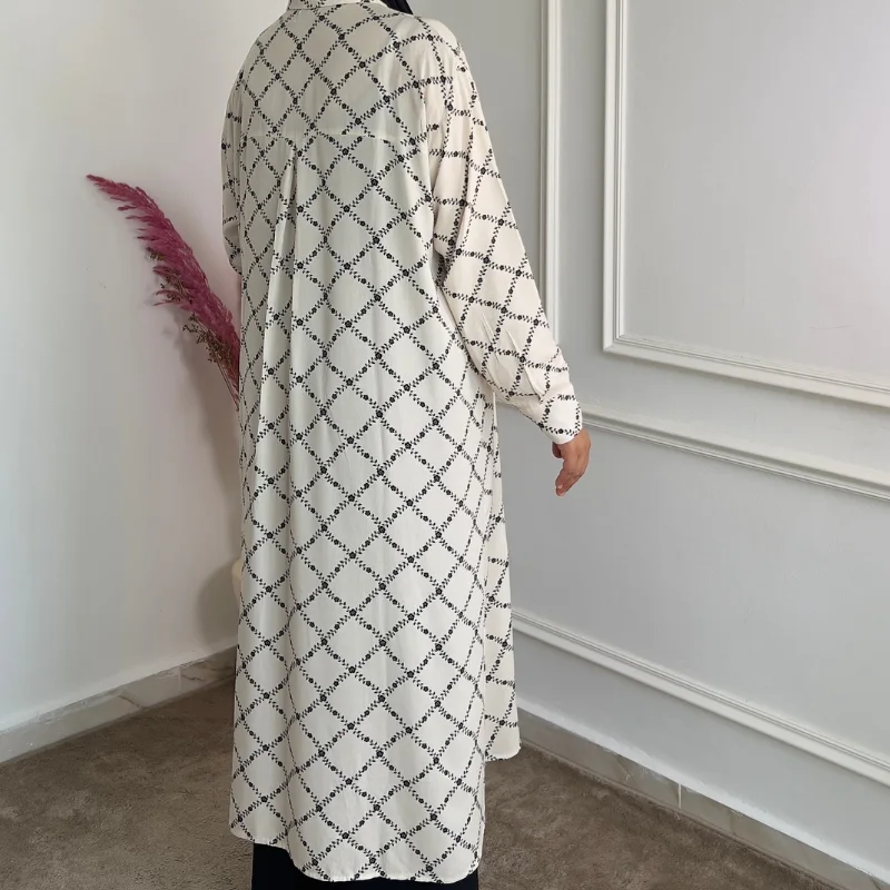 Chemise longue crème