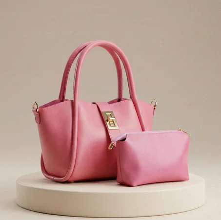 Ensemble Sac à Main & Pochette – Douce Élégance au Quotidien