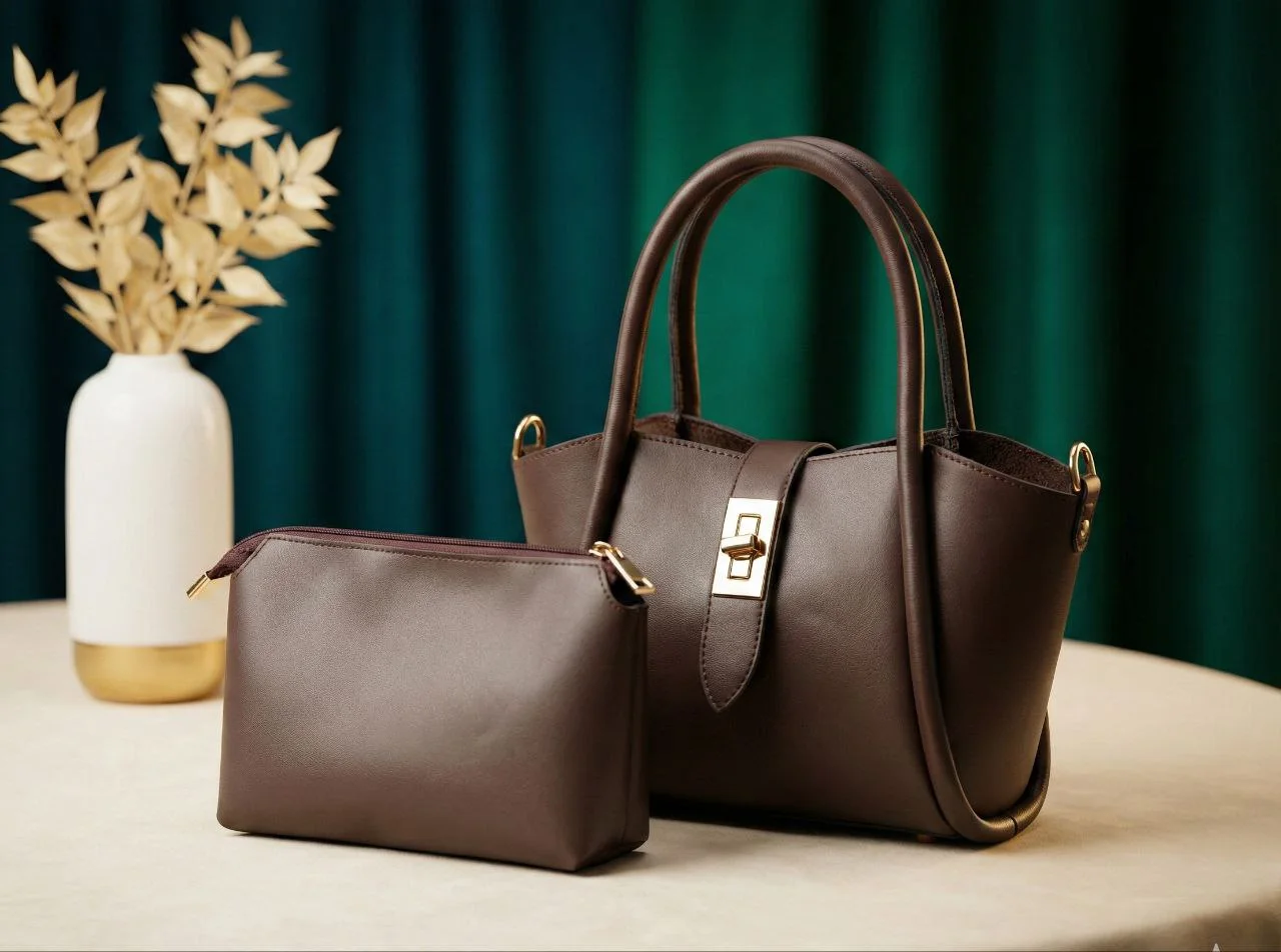 Ensemble Sac à Main & Pochette – Douce Élégance au Quotidien