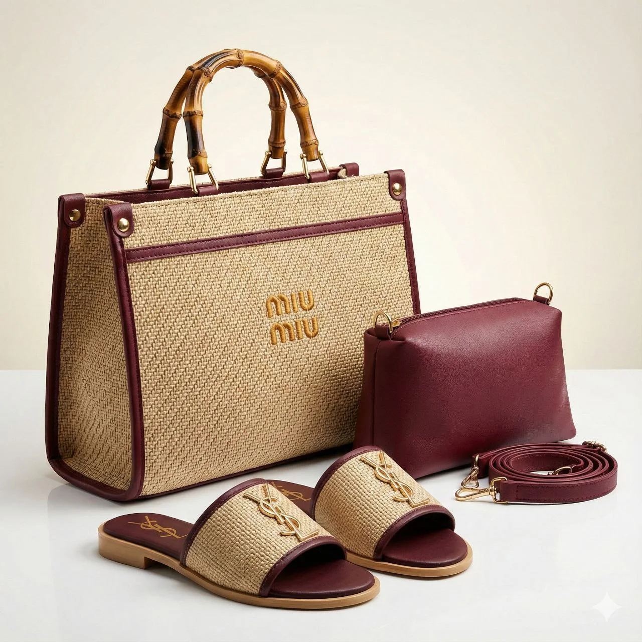 Ensemble Chic ZainaElegance – Sac à main structuré & Sandales élégantes