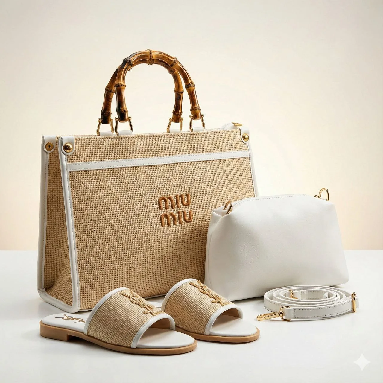 Ensemble Chic ZainaElegance – Sac à main structuré & Sandales élégantes