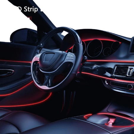 Bande lumineuse LED 5M pour voiture flexible, néon, décoration