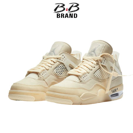 Jordan 4 Retro  Off White Gs Sail (Femme et Homme)