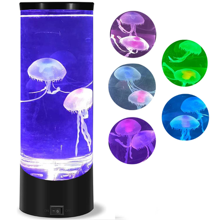 Veilleuse LED méduse, lumière d'ambiance, décoration de la maison