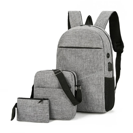 Ensemble de sac à dos avec chargement USB pour ordinateur portable professionnel