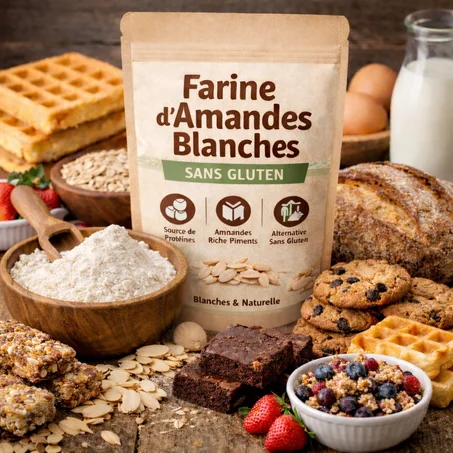 Farine d’Amandes Blanches Sans Gluten  –طحين اللوز الأبيض