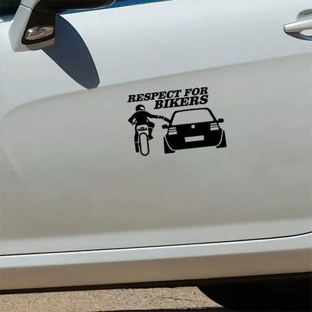 stickers respect for bikers