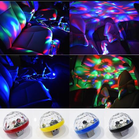Mini lampe de Projection RGB Portable, téléphone Portable, lumières de scène, DJ Disco ball, éclairage d'intérieur, Club, effet magique, projecteur