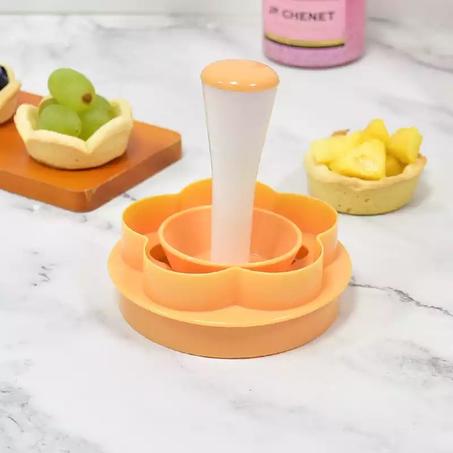 مكبس كب كيك بلاستيكي غير لاصق على شكل زهرة