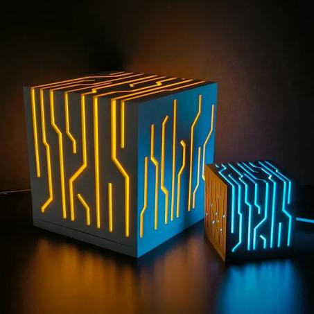 Lampe Cubique Futur