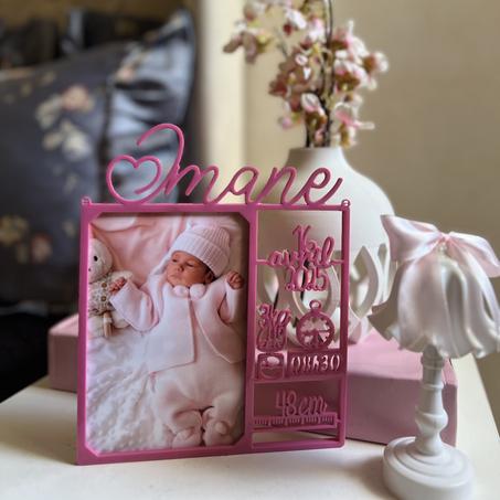 Cadre Photo Naissance Personnalisé