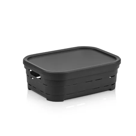Pack de 3 unites Panier de Rangement Pyramid 2,8L – Design Moderne et Empilable
