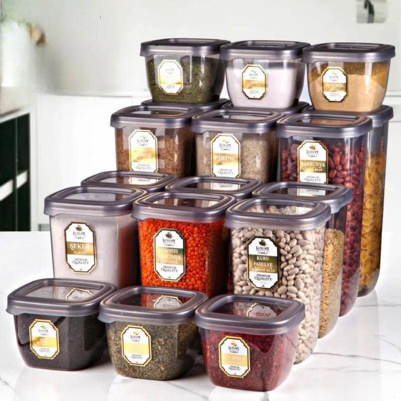 Pack de 18 boîtes de stockage alimentaire hermétiques – idéal pour organiser vos aliments