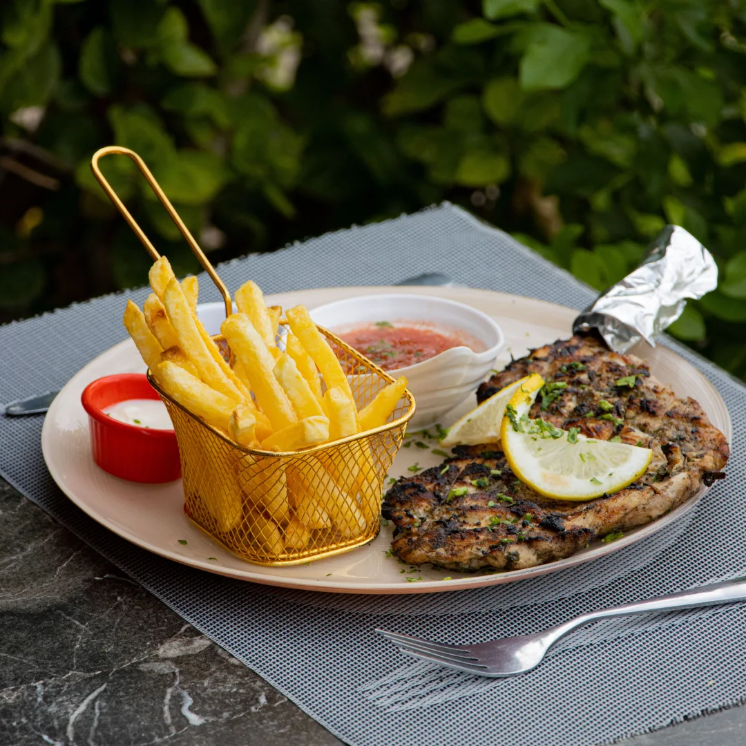 ربع فخذ دجاج مشوي